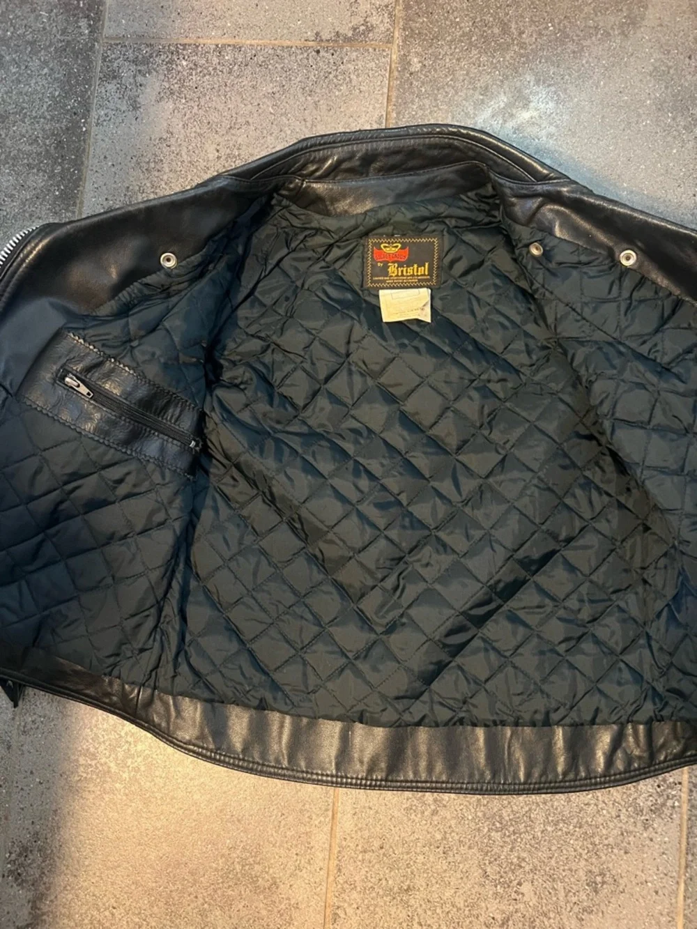 Bristol Golden Crown Black Leather Fringe Western/Biker Jacket. Size M. EUC - Picture 14 of 16